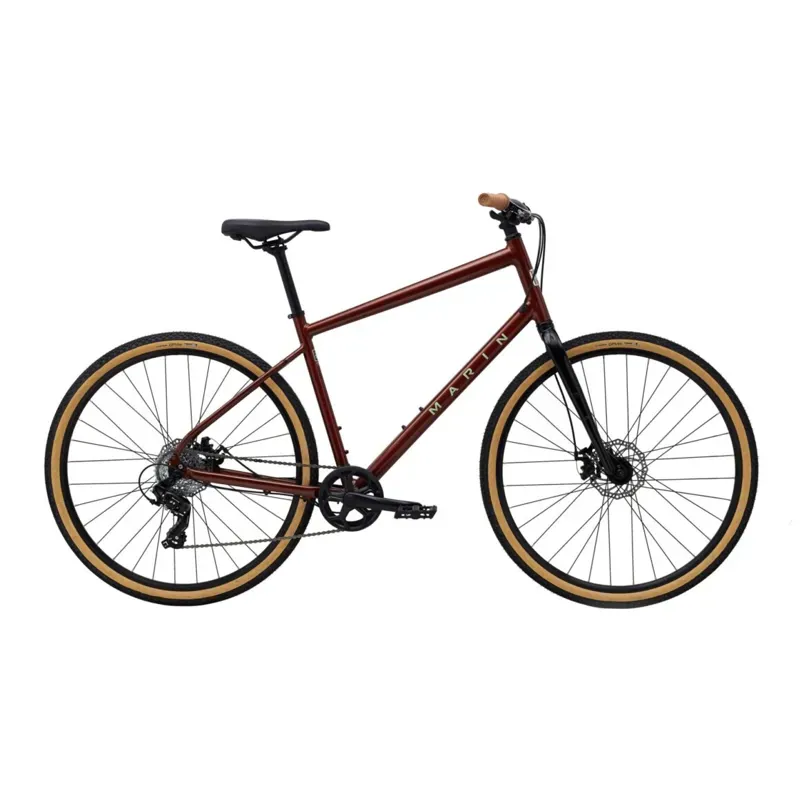 Marin Kentfield 1 Hybrid Sports Bike in Gloss Copper/Mint