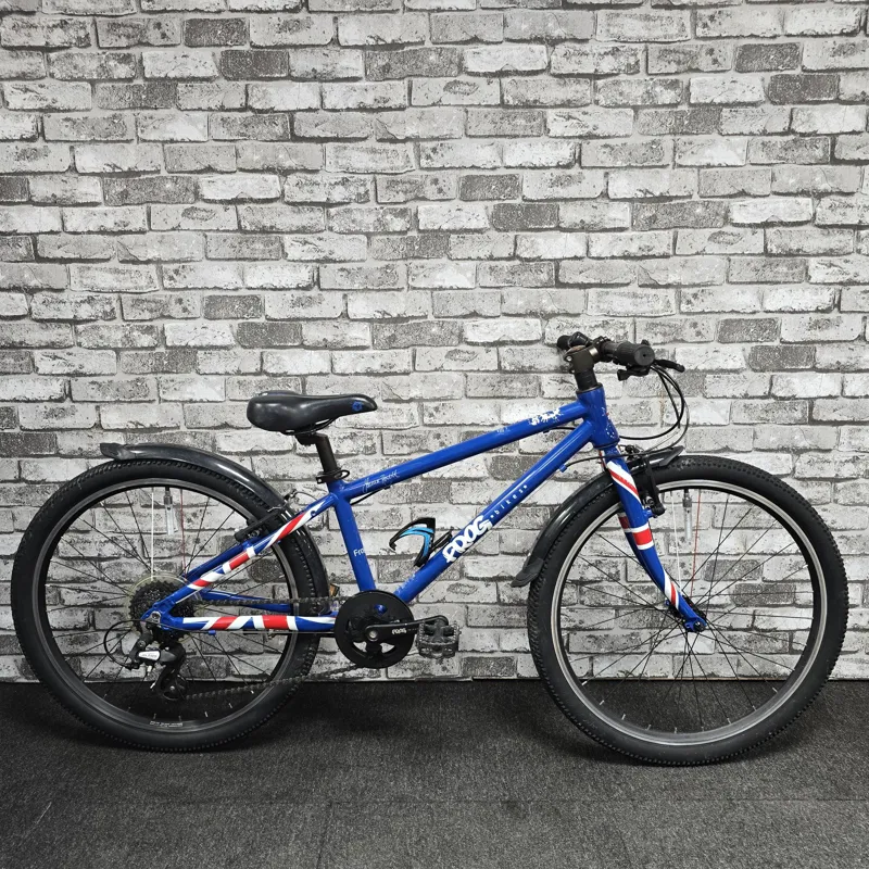 BLUE UNION JACK FROG 62 CHILDREN'S HYBRID BIKE - 24 INCH WHEELS-7