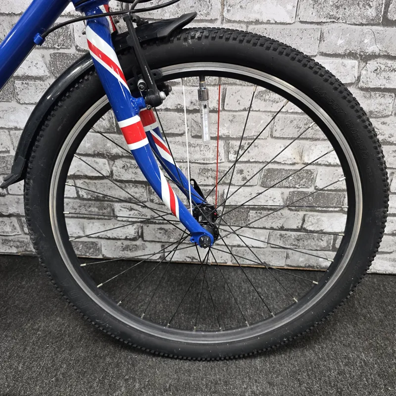 BLUE UNION JACK FROG 62 CHILDREN'S HYBRID BIKE - 24 INCH WHEELS-2