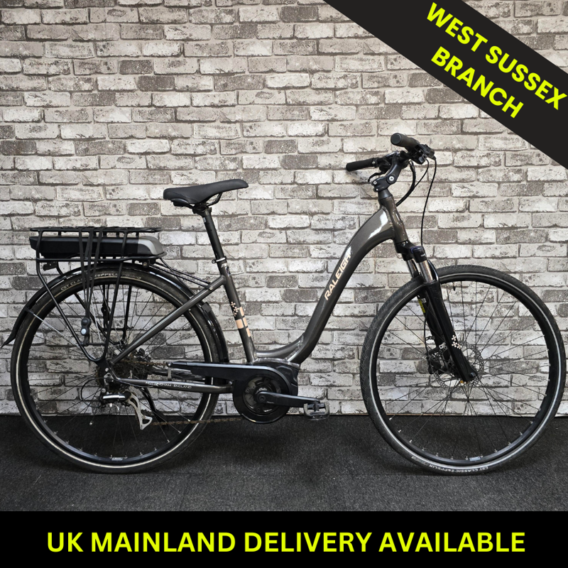RALEIGH MOTUS LOW STEP ELECTRIC HYBRID BIKE - 18 INCH FRAME